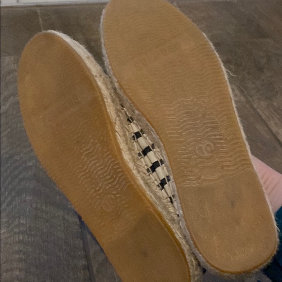 Striped Espadrille Flats - Picture 4 of 7